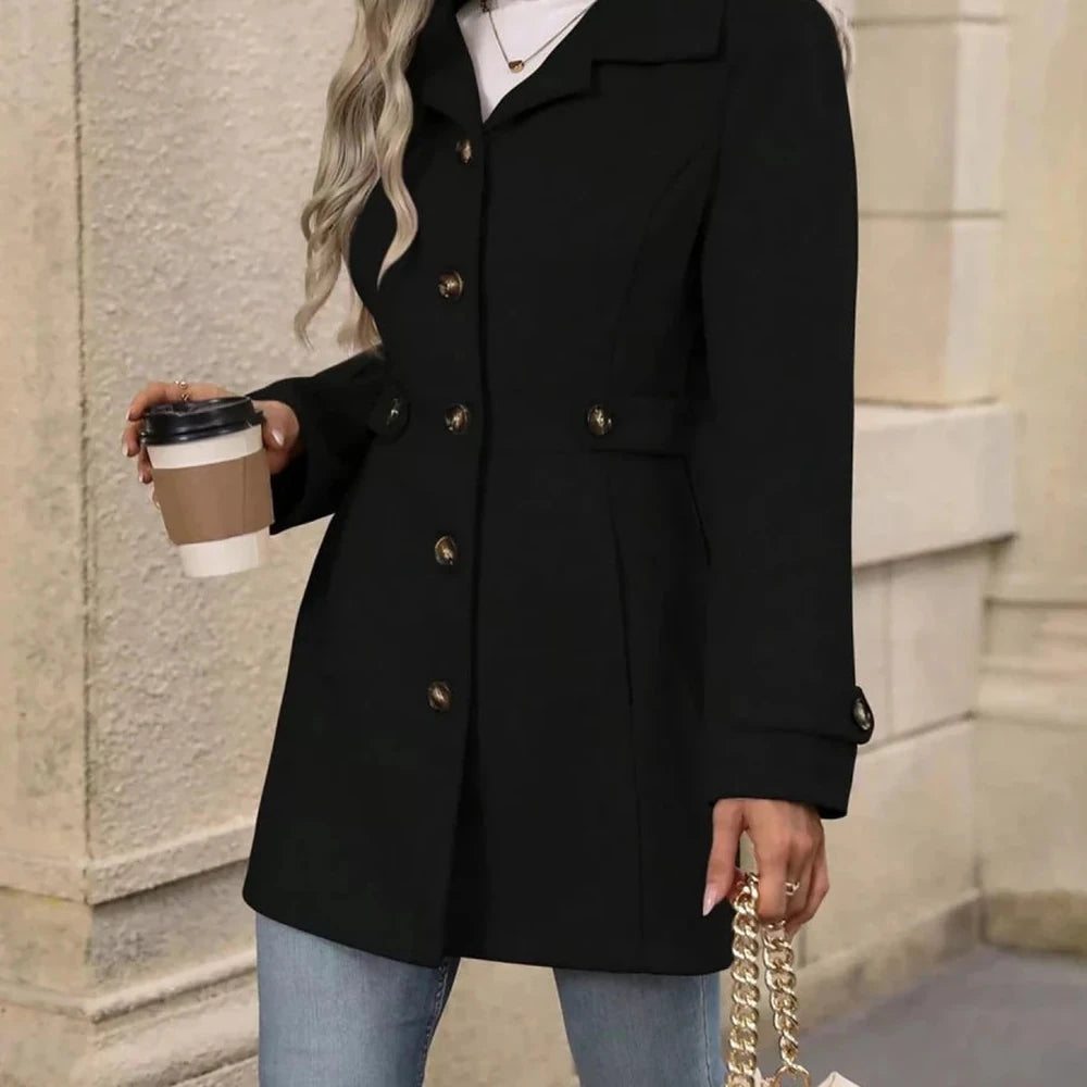 Button Up Long Sleeve Outerwear Jacket