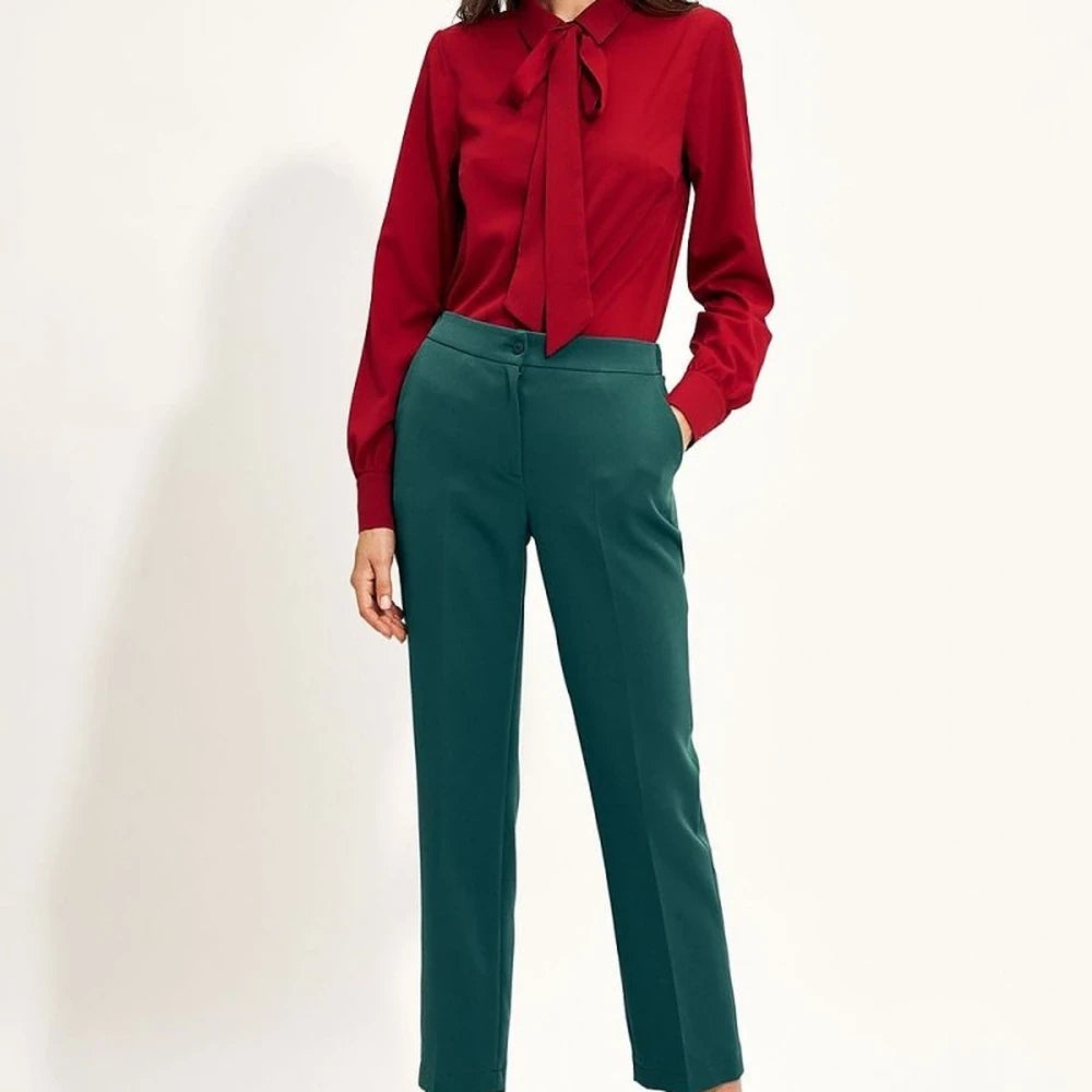 Women's Long Sleeve Bow Detail Shirt