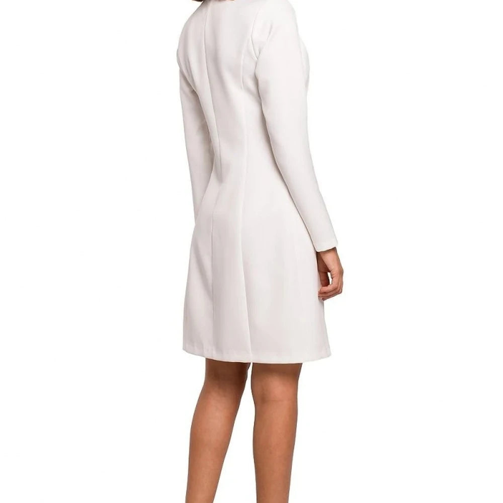 Jacket Cut Dress with Button Detail
