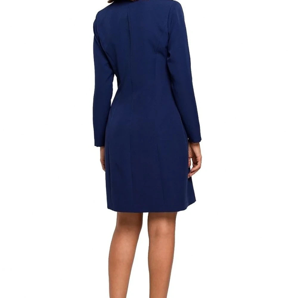 Jacket Cut Dress with Button Detail