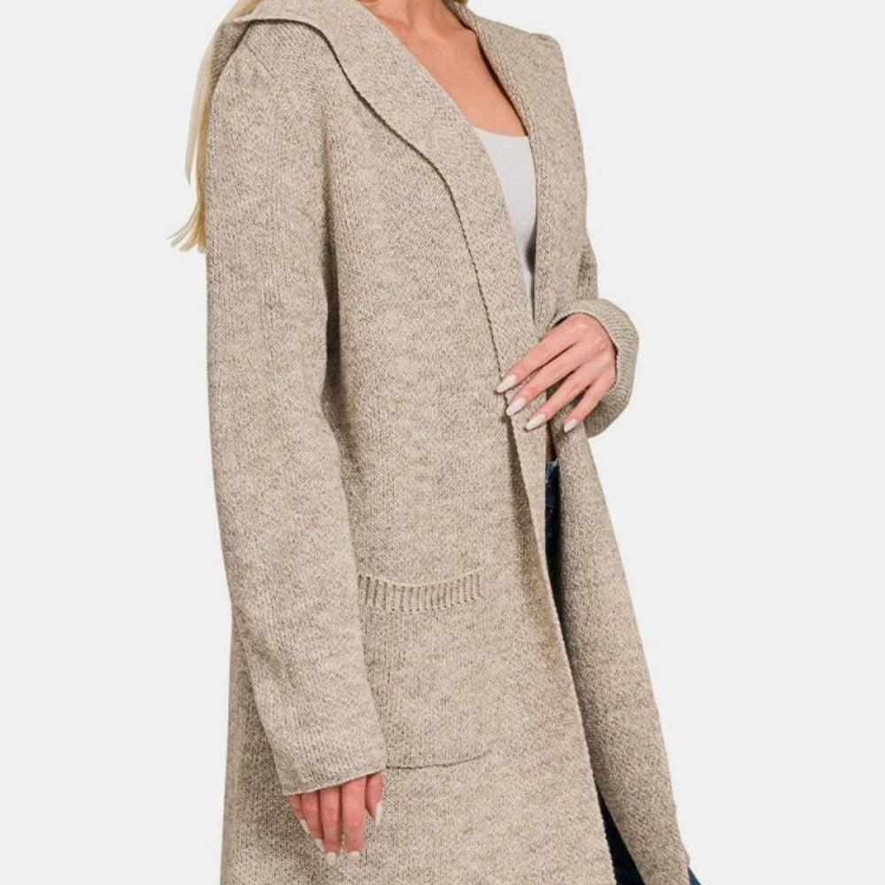 Collared Neck Long Sleeve Jacket