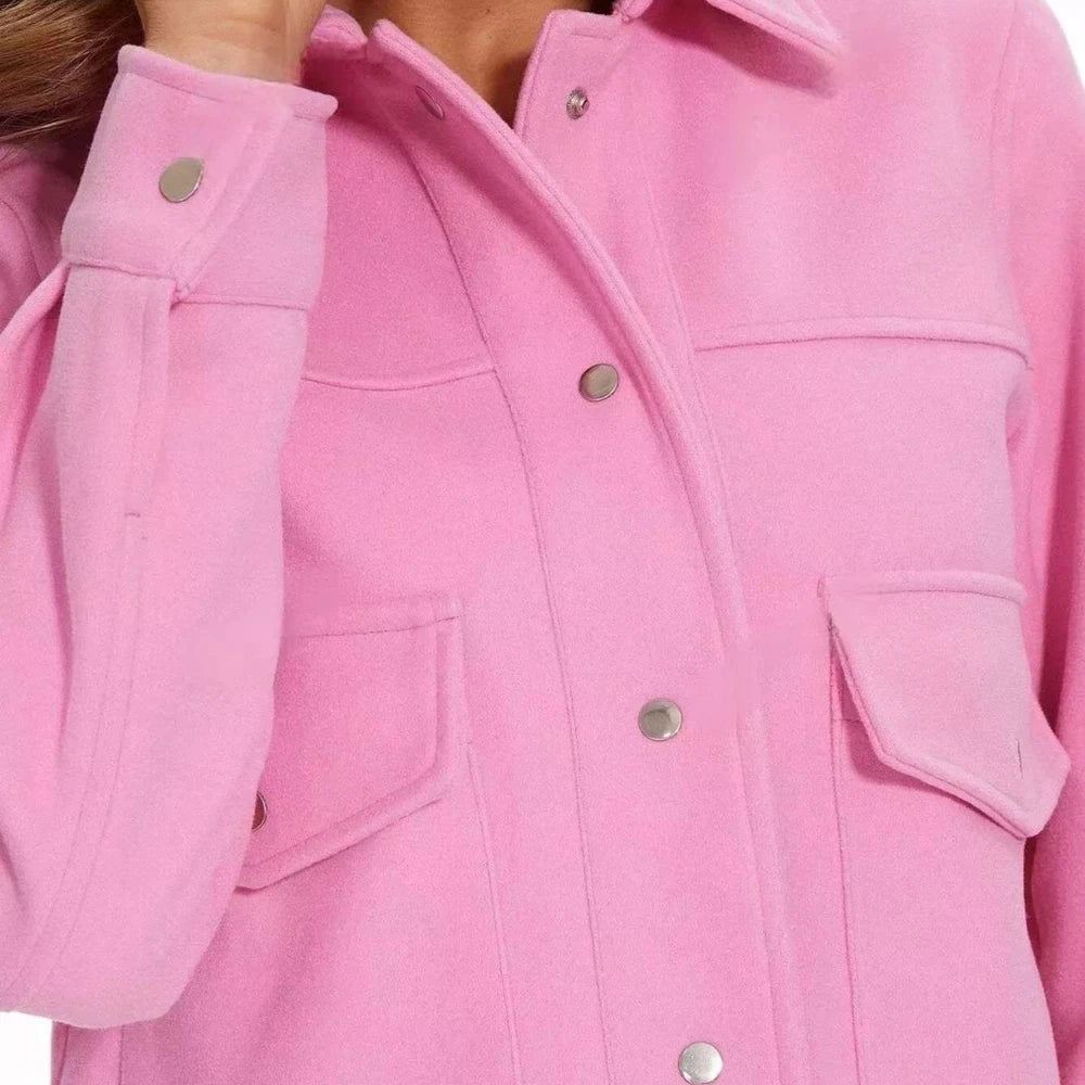 Snap Down Long Sleeve Jacket