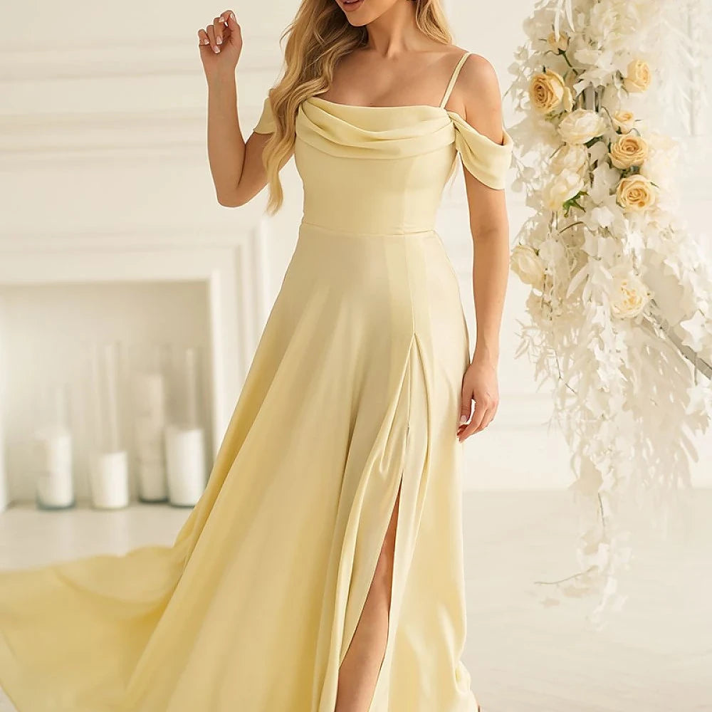 Flowing Maxi Dress with Slit