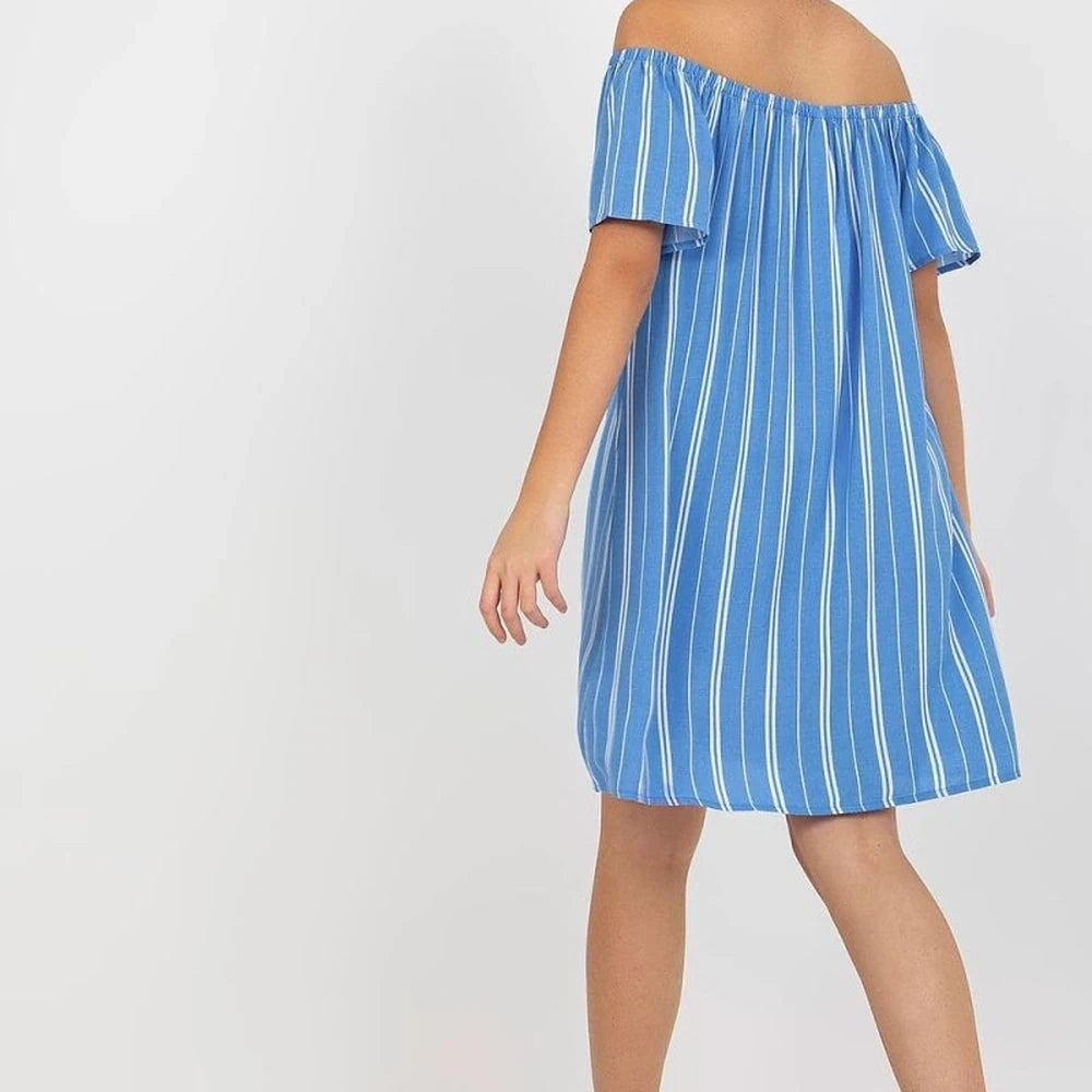 Summer Day Dress with Spanish Neckline