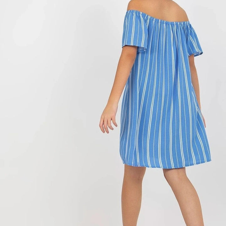 Summer Day Dress with Spanish Neckline