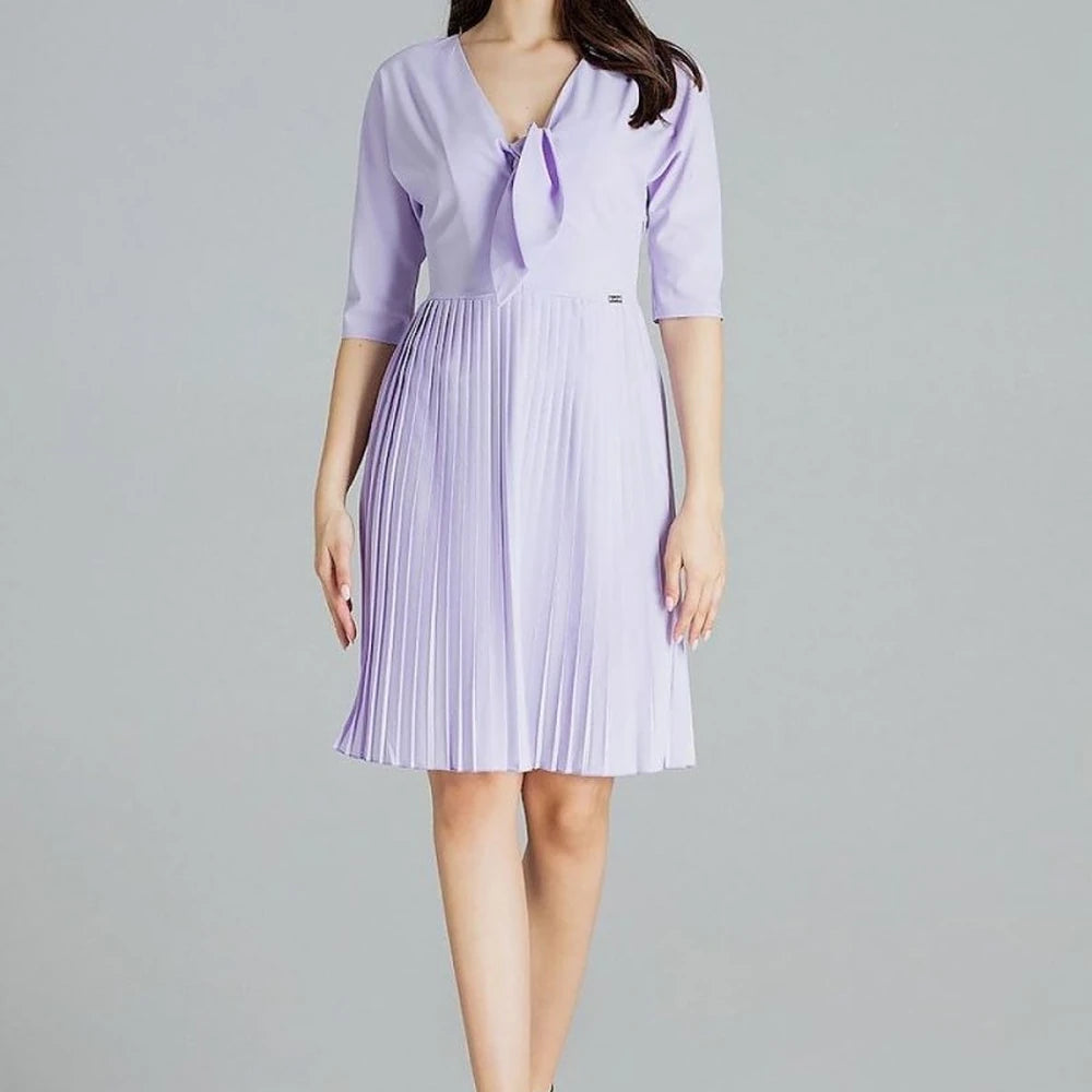Midi Cocktail Dress with Kimono Sleeve
