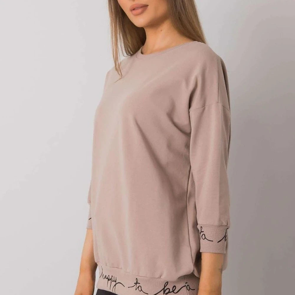 Cotton Spandex Sweatshirt - 3/4 Sleeve