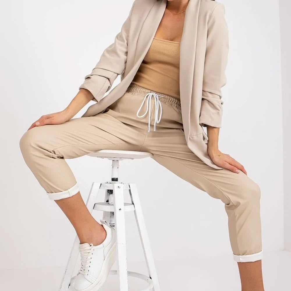 Women's Lined 3/4 Sleeve Unbuttoned Jacket