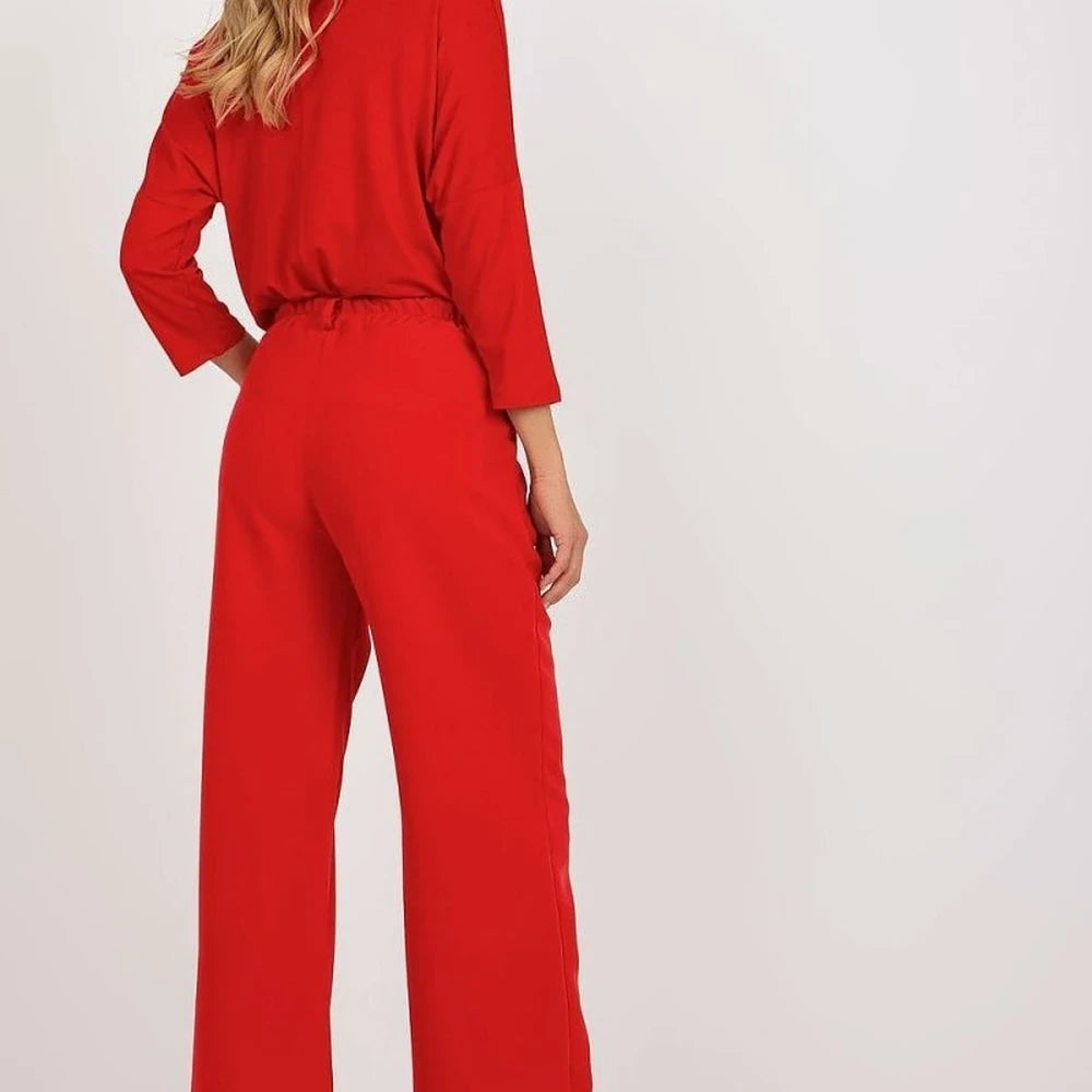 Women's High-Waisted Pleated Trousers