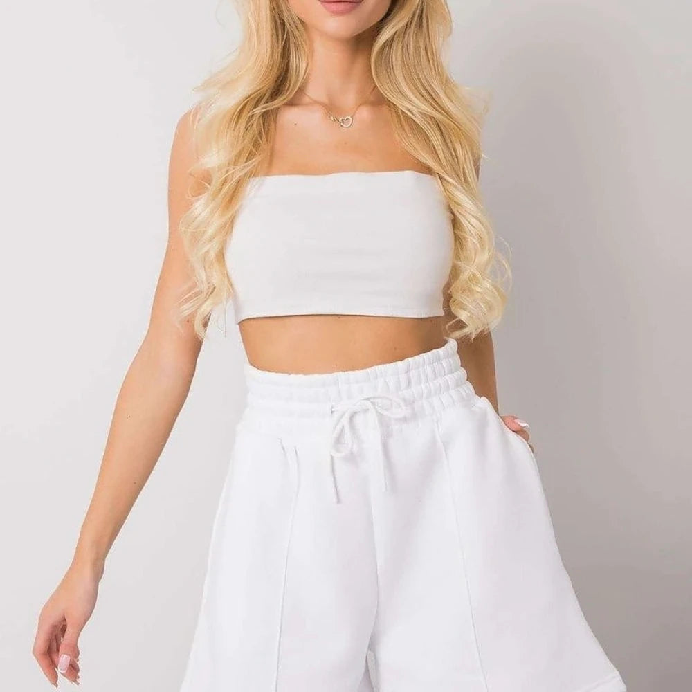 Cotton Shorts with Elastic Waistband