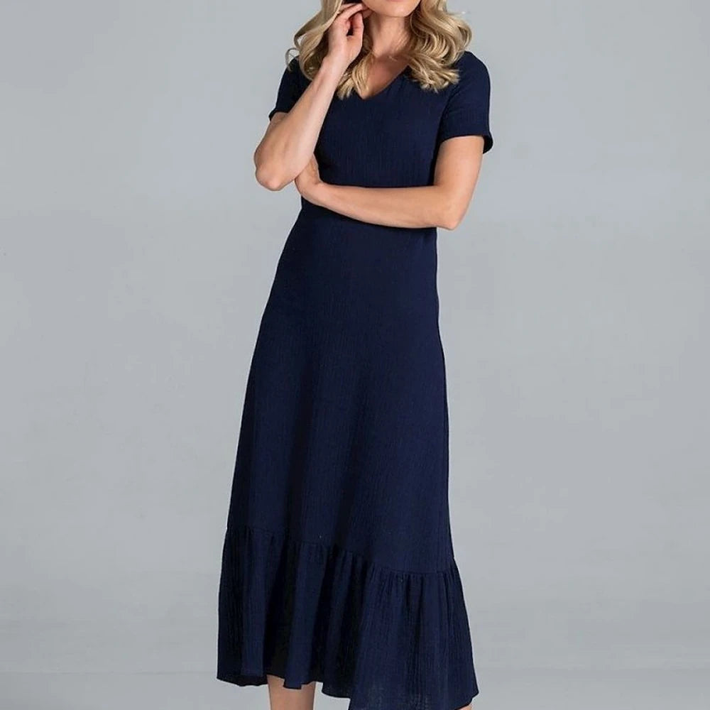 Midi Dress with Sweetheart Neckline