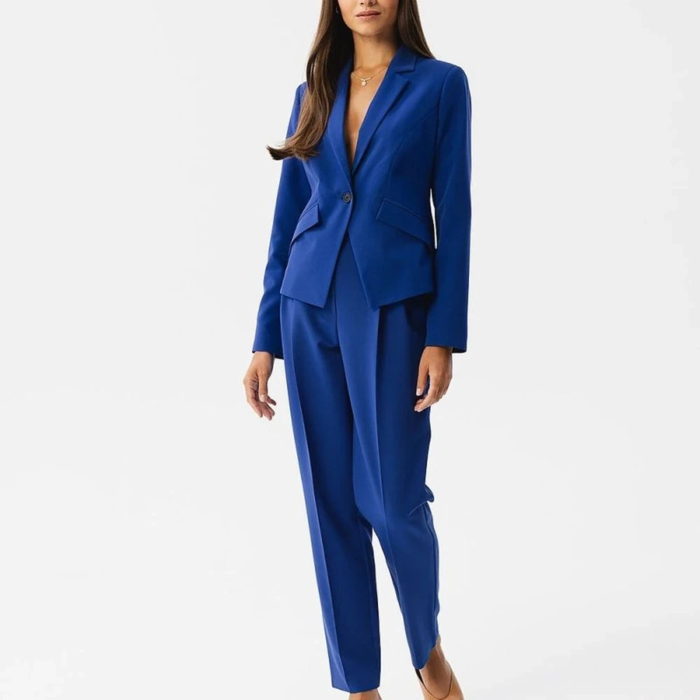 Short Asymmetrical Blazer with Single Button