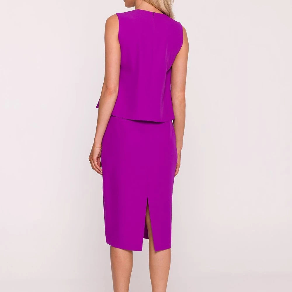 Elegant Pencil Dress with Lace Detail