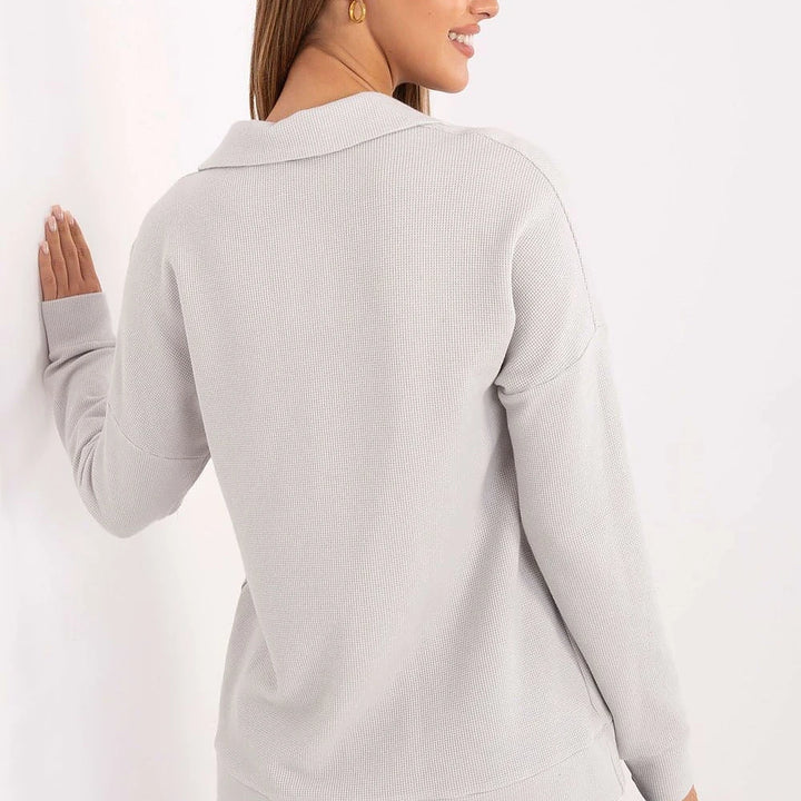 Cotton Polo Shirt with Collar