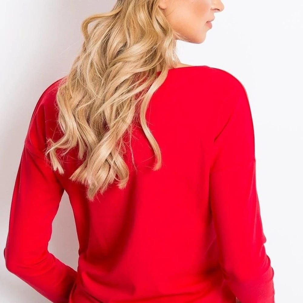 Cotton Spandex Long Sleeve Blouse