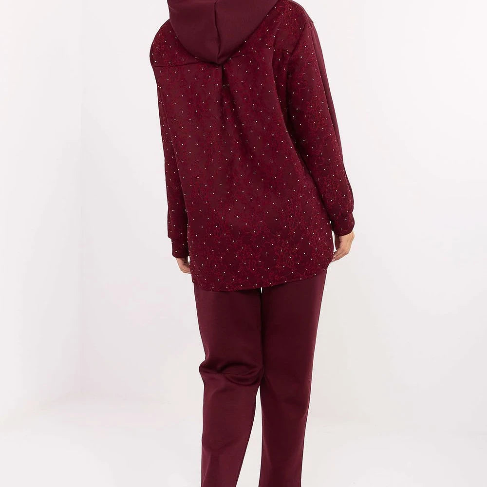 Women's Casual Set with Lace Detail