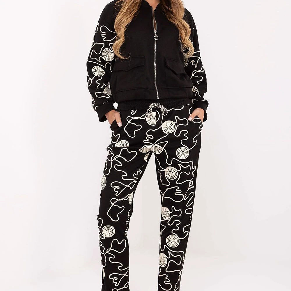 Brown Tracksuit Set with Hoodie