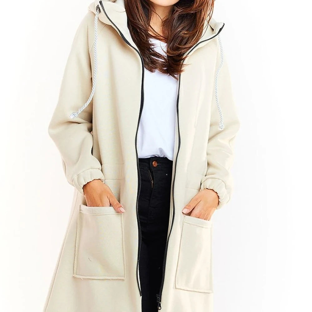 Warm Parka with Drawstring Waist