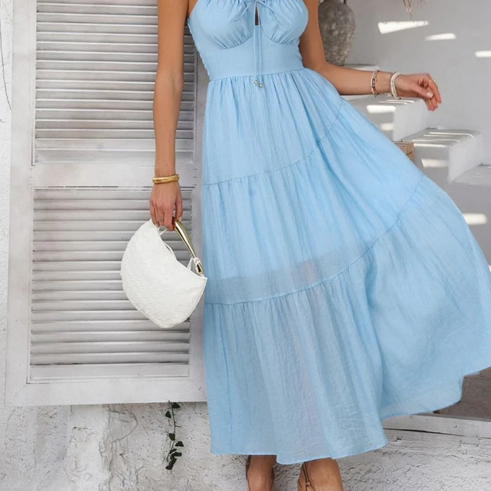 Smocked Tiered Maxi Cami Dress