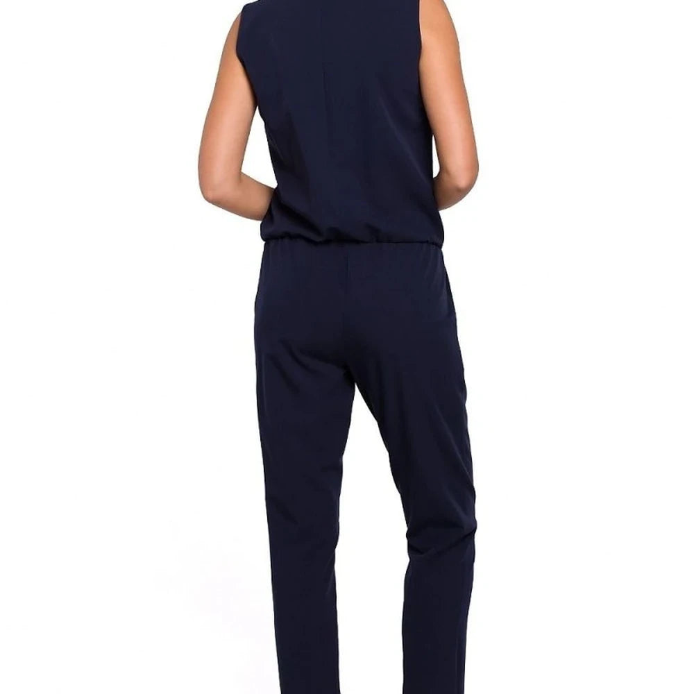 Women's Elegant Jumpsuit with Unique Neckline