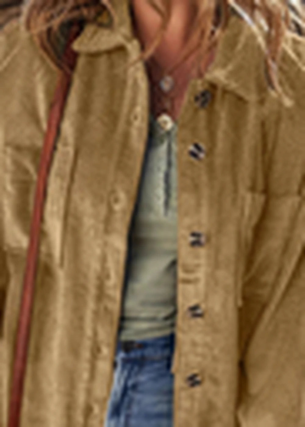 Polyester blend long sleeve jacket