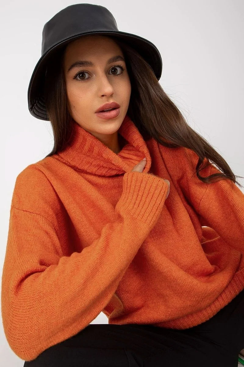 White turtleneck sweater