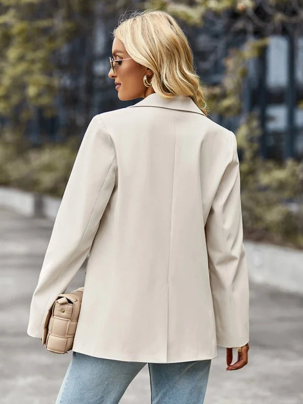 Women's Green lapel collar blazer