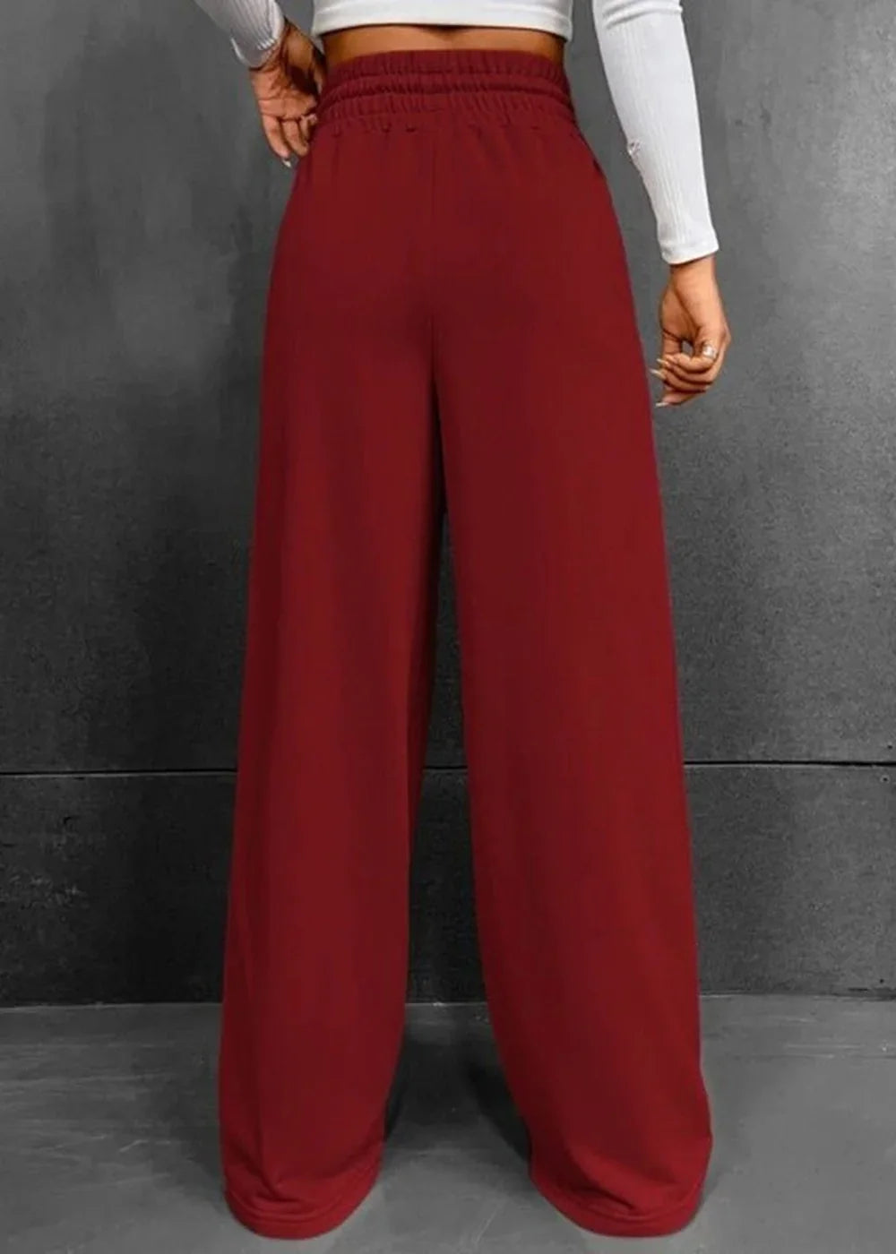 Black straight leg sweatpants