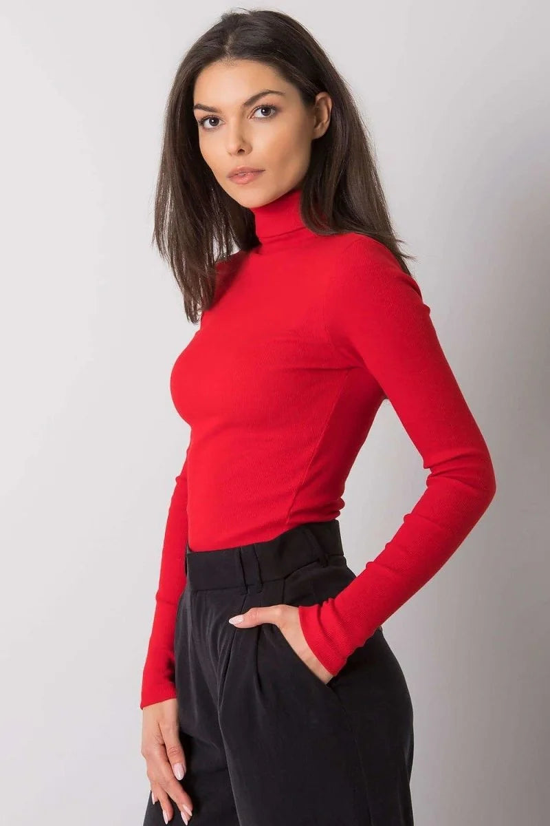 Grey turtleneck top