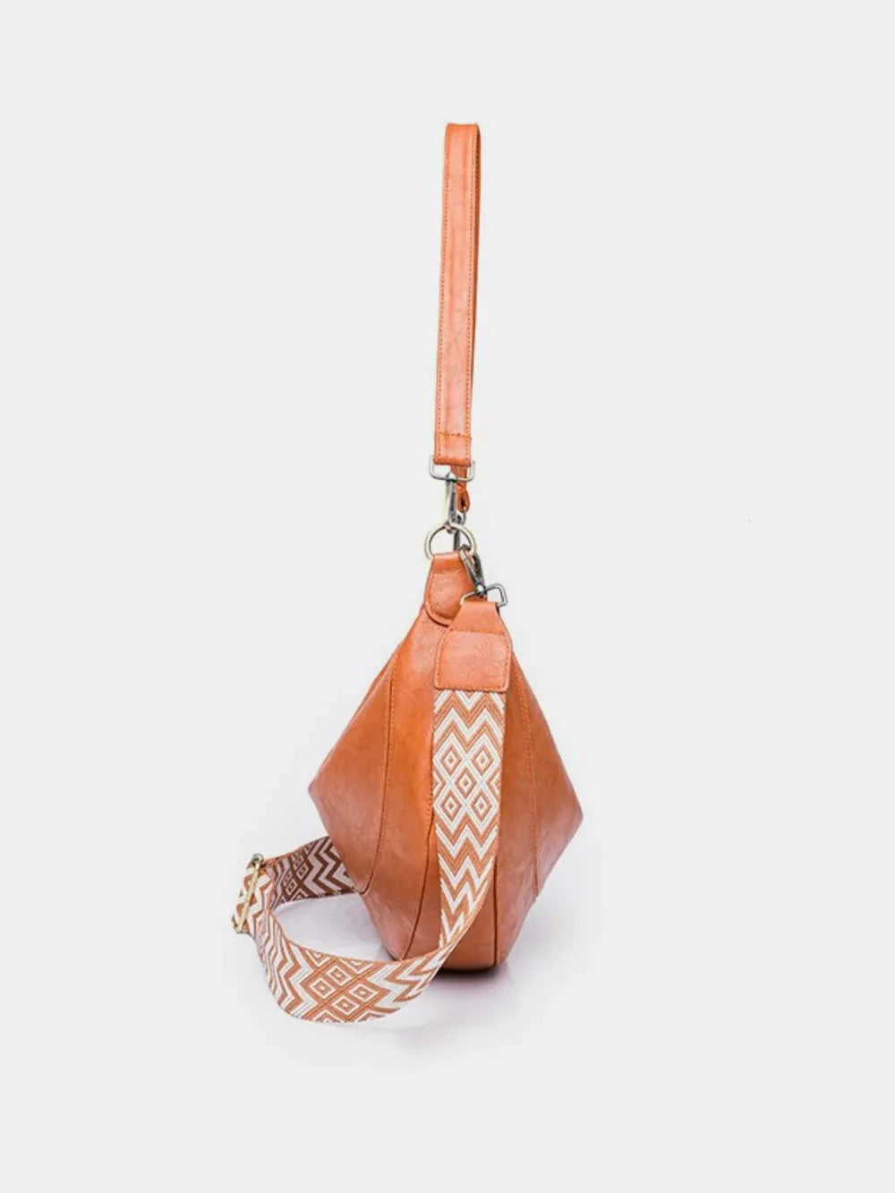 Large PU Leather Crossbody Bag with Strap