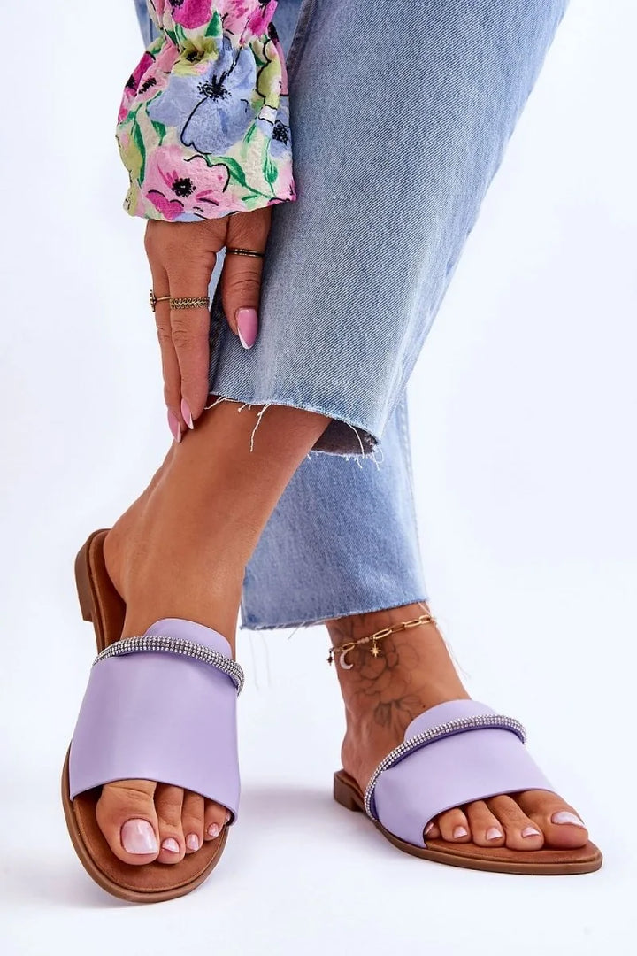 Embellished Flip-Flops with Rhinestones