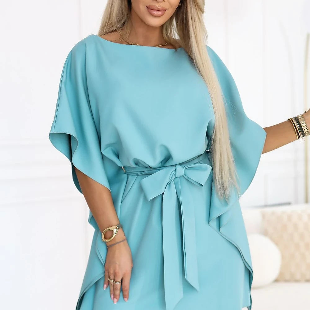 Flowy Butterfly Dress with Belt