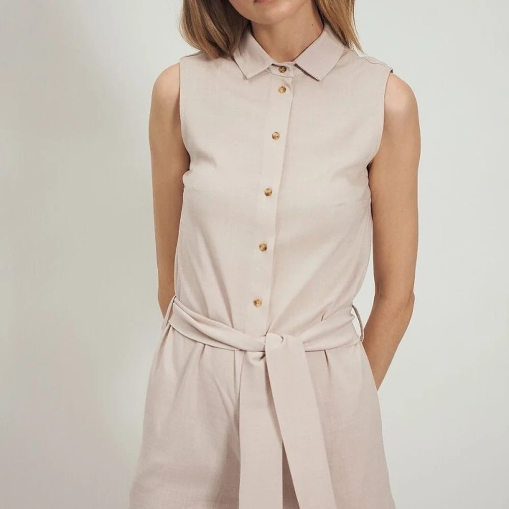 Summer Jumpsuit with Elastic Waist
