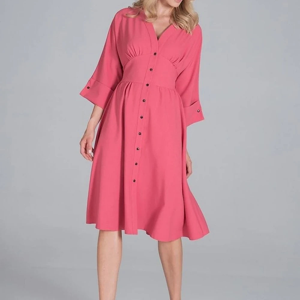 Midi Dress with Kimono Top