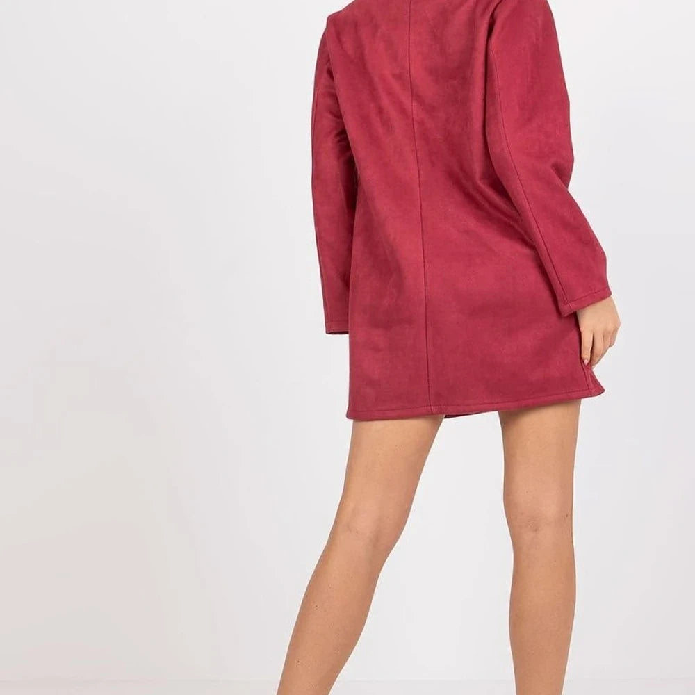 Imitation Suede Zipper Jacket