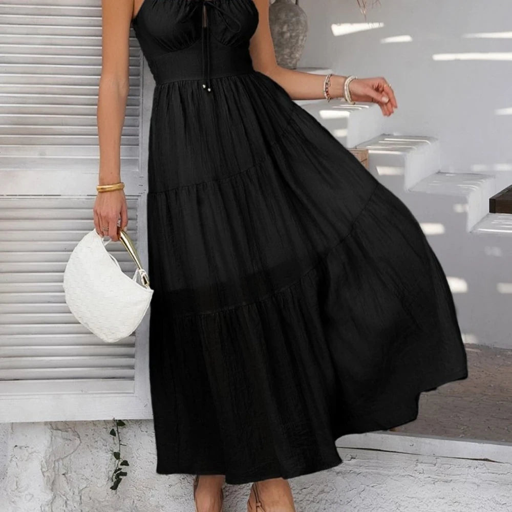 Smocked Tiered Maxi Cami Dress