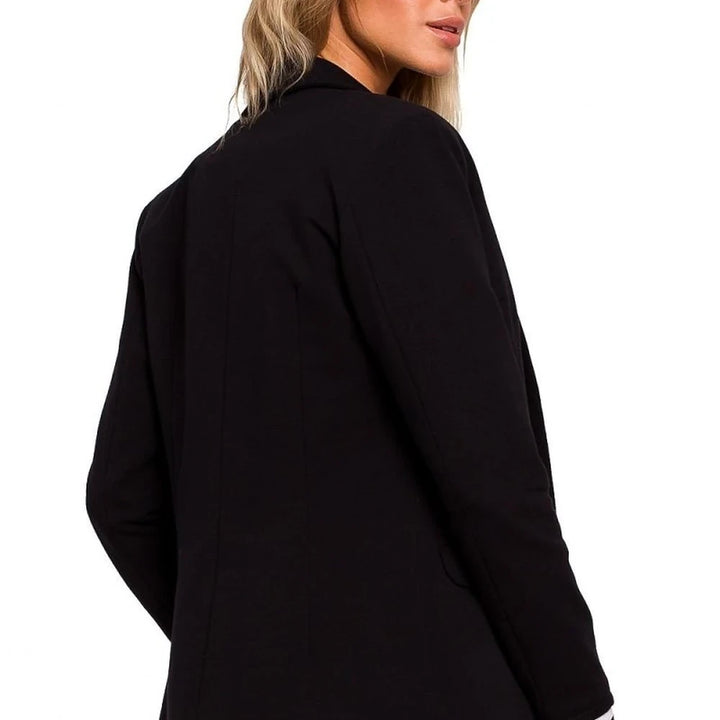 Classic Collar Jacket with Ribbed Finish