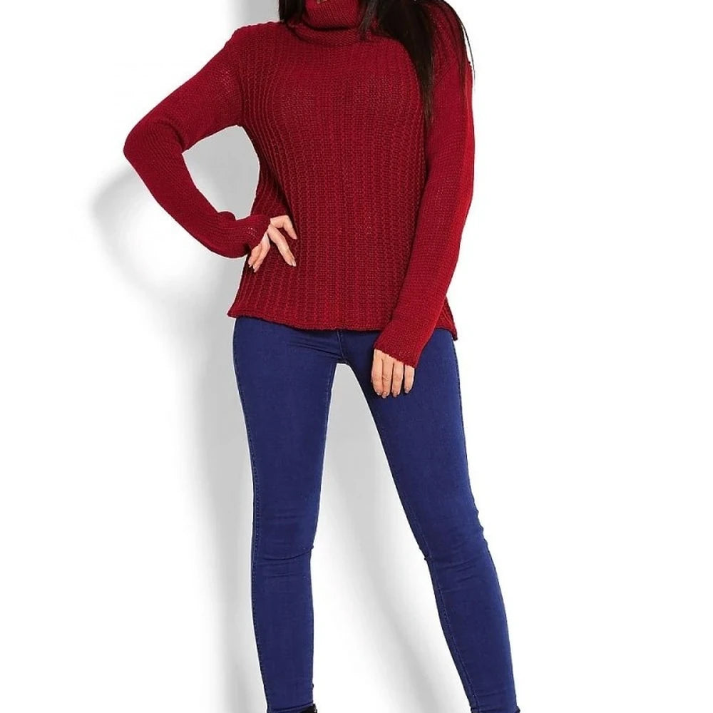 Acrylic Turtleneck Sweater