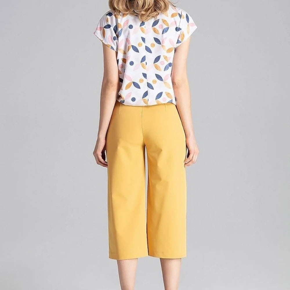Women's Wide Leg Trousers 7/8 Length