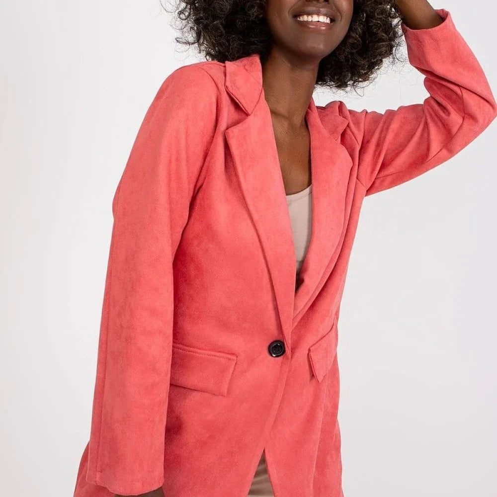 Imitation Suede Zipper Jacket