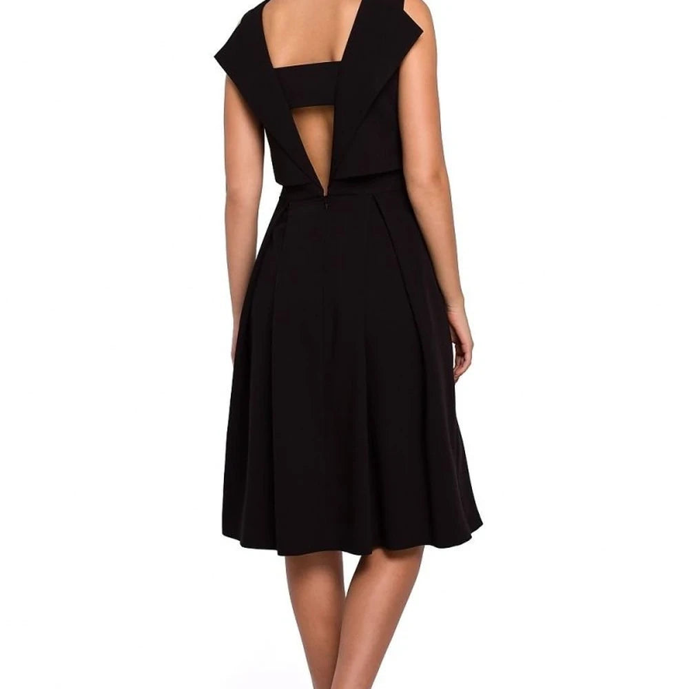 Evening Dress with Exposed Back