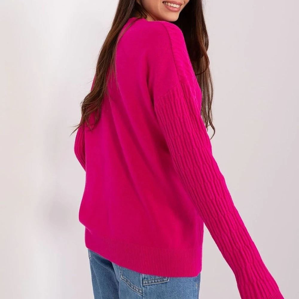 Women's Variegated Knit Sweater