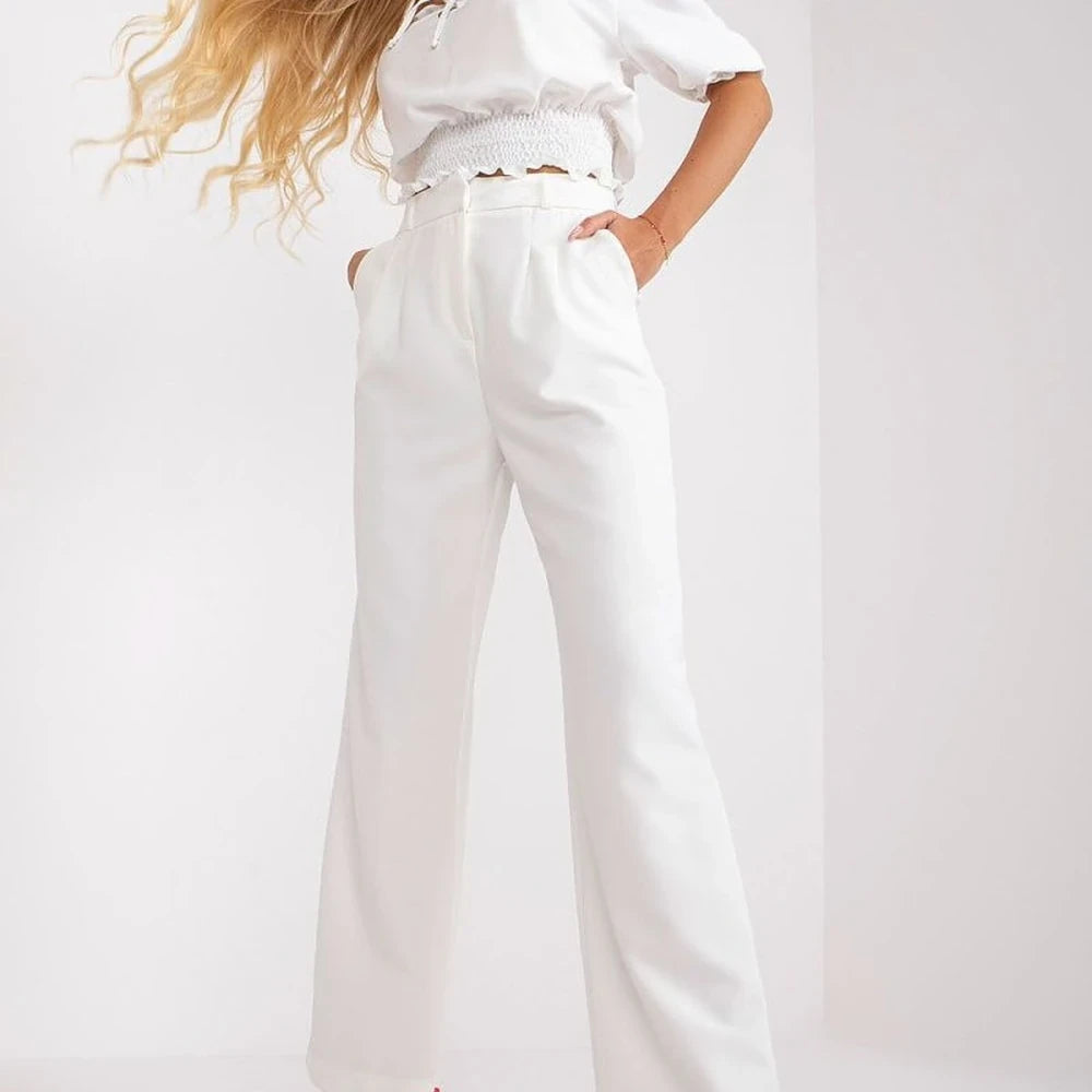 Women's Wide Leg Pants with Belt