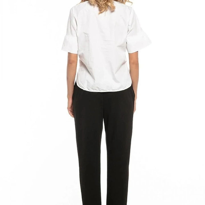 Cotton Knit Trousers with Pockets