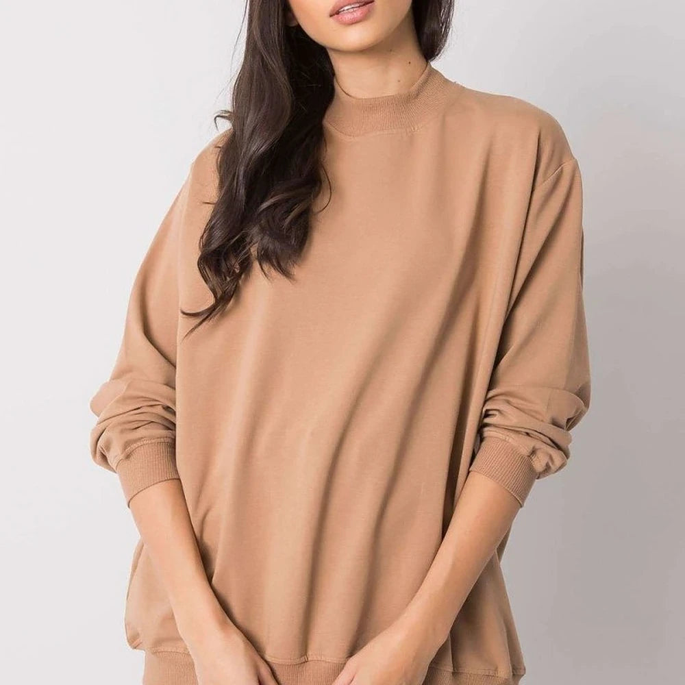 Women's Long Sleeve Stand Collar Sweatshirt