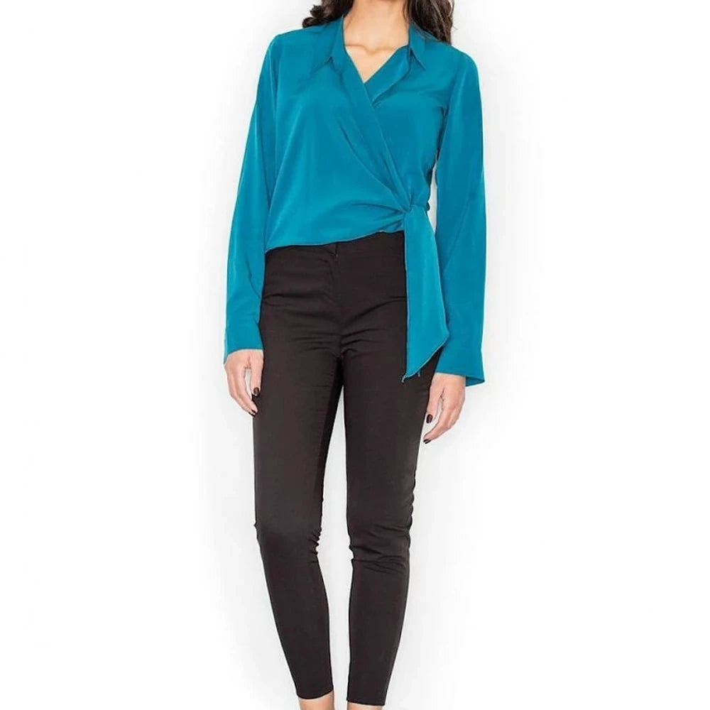 Elegant Tie-Waist Blouse for Women