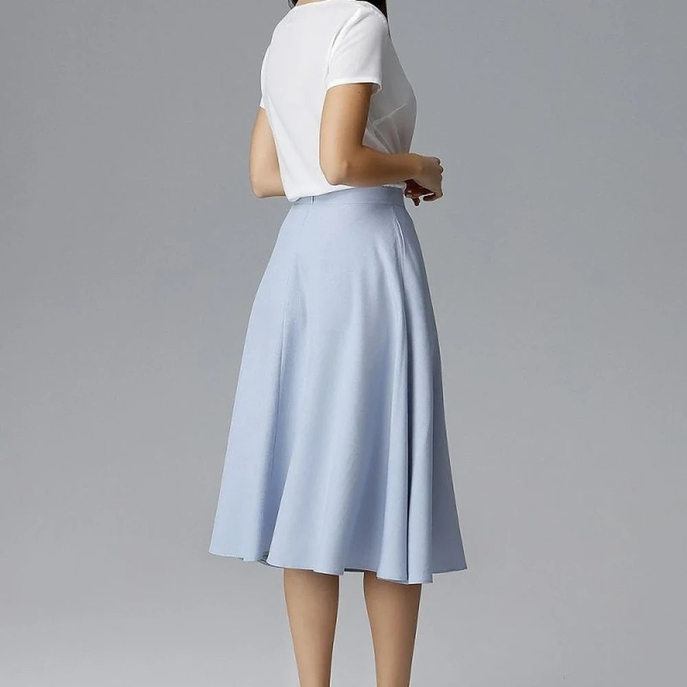Belted Flared Skirt