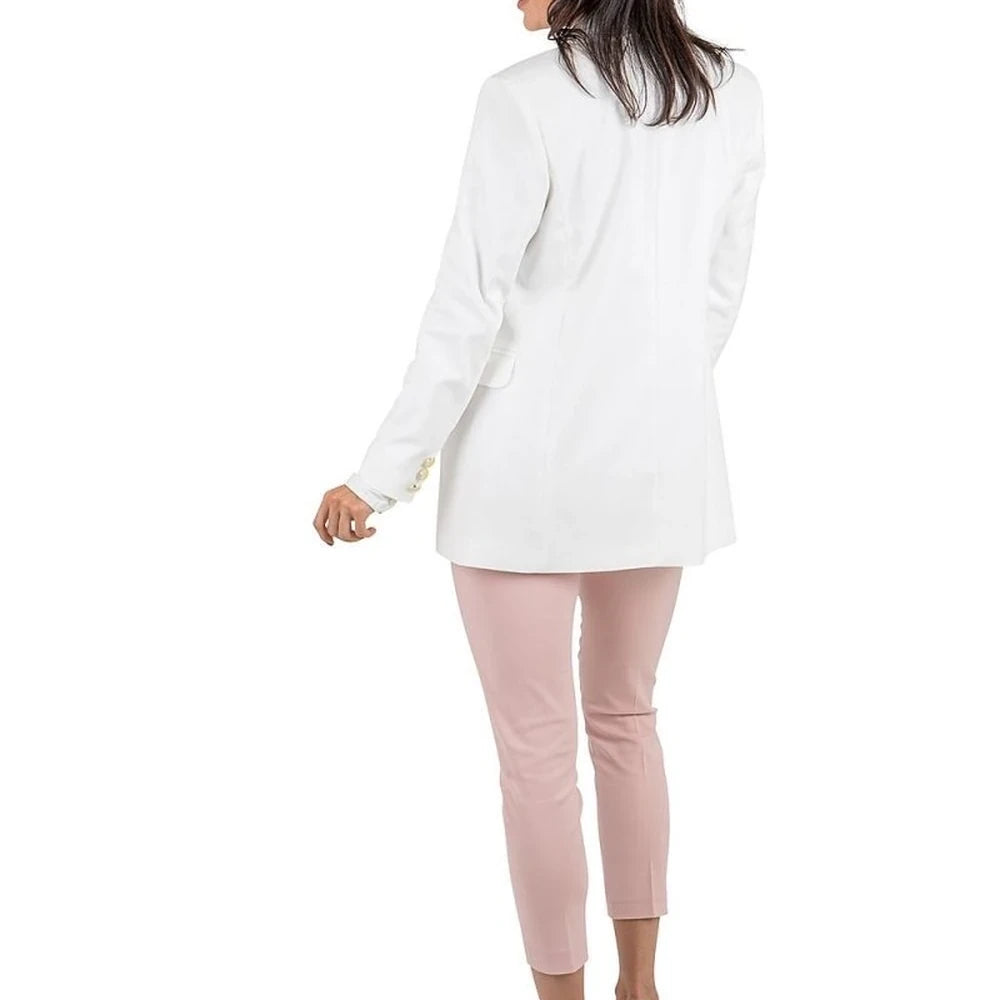 Extended Cotton Blend Jacket with Pockets
