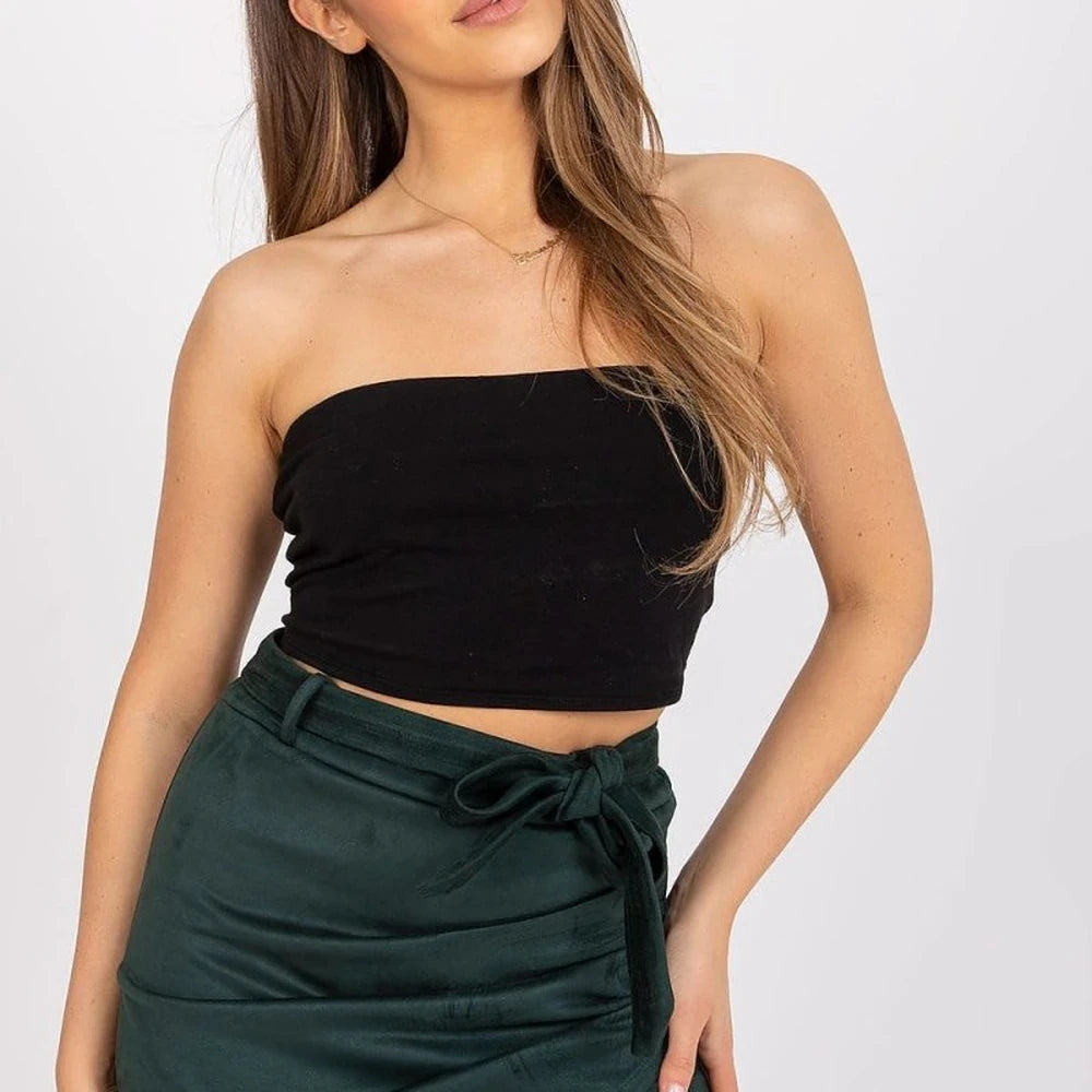 Italy Moda Asymmetrical Front Skirt with Belt
