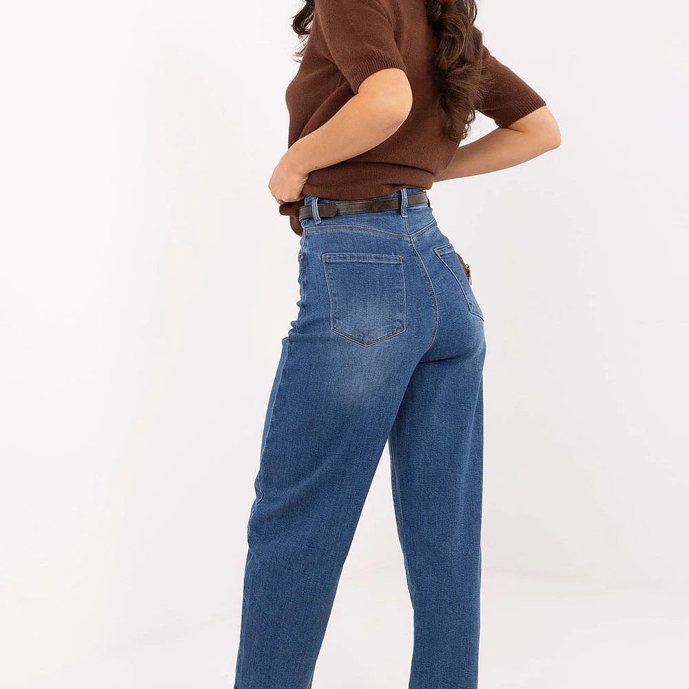 Women's Balloon Fit Jeans with Belt